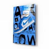 Air Jordan Glasbild || Designer-Kollektion - 72x46 cm