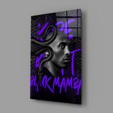 Kobe Bryant, Black Mamba Glass Wall Art || Designer Collection.