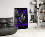 Kobe Bryant, Black Mamba Glass Wall Art || Designer Collection.