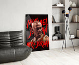 Micheal Jordan, Air Jordan Glass Wall Art || Designer Collection.