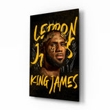 Lebron James, König || Designer -Sammlung Glasbild