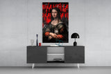 Mona Lisa, The Cat Lover Glass Wall Art || Designer Collection.