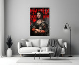 Mona Lisa, The Cat Lover Glass Wall Art || Designer Collection.
