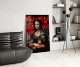 Mona Lisa, The Cat Lover Glass Wall Art || Designer Collection.