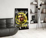 Kurt Cobain Glass Wall Art || Designer Collection.