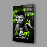 Muhammad Ali , The Greatest Glass Wall Art || Designer Collection.