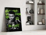 Muhammad Ali , The Greatest Glass Wall Art || Designer Collection.