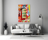 Andy Warhol and Bankroll Glass Wall Art || Designer Collection.