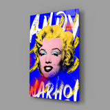 Andy Warhol and Marilyn Monroe Glass Wall Art || Designer Collection.
