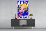 Andy Warhol and Marilyn Monroe Glass Wall Art || Designer Collection.