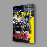 Andy Warhol vs Jean-Michel Basquiat Glass Wall Art || Designer Collection.