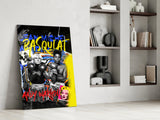 Andy Warhol vs Jean-Michel Basquiat Glass Wall Art || Designer Collection.