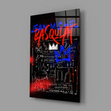 Style of Jean-Michel Basquiat Glass Wall Art || Designer Collection.