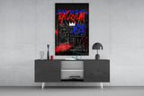 Style of Jean-Michel Basquiat Glass Wall Art || Designer Collection.