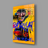 Style of Jean-Michel Basquiat Glass Wall Art || Designer Collection.