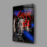 Style of Jean-Michel Basquiat Glass Wall Art || Designer Collection.