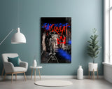 Style of Jean-Michel Basquiat Glass Wall Art || Designer Collection.