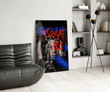 Style of Jean-Michel Basquiat Glass Wall Art || Designer Collection.