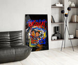 Style of Jean-Michel Basquiat Glass Wall Art || Designer Collection.
