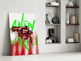 Andy Warhol and Gun Glass Wall Art || Designer Collection.