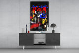 Style of Jean-Michel Basquiat Glass Wall Art || Designer Collection.