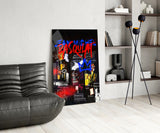 Style of Jean-Michel Basquiat Glass Wall Art || Designer Collection.