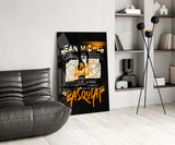 Style of Jean-Michel Basquiat Glass Wall Art || Designer Collection.
