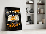 Style of Jean-Michel Basquiat Glass Wall Art || Designer Collection.