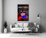 Style of Jean-Michel Basquiat Glass Wall Art || Designer Collection.