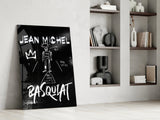 Style of Jean-Michel Basquiat Glass Wall Art || Designer Collection.