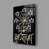 Banksy Basquiat Glass Wall Art || Designer Collection.