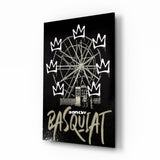 Banksy Basquiat Glass Wall Art || Designer Collection.