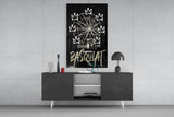 Banksy Basquiat Glass Wall Art || Designer Collection.