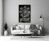 Banksy Basquiat Glass Wall Art || Designer Collection.