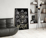 Banksy Basquiat Glass Wall Art || Designer Collection.