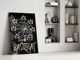 Banksy Basquiat Glass Wall Art || Designer Collection.