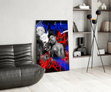 Andy Warhol vs Jean-Michel Basquiat Glass Wall Art || Designer Collection.
