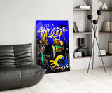Style of Jean-Michel Basquiat Glass Wall Art || Designer Collection.
