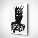 Style of Jean-Michel Basquiat Glass Wall Art || Designer Collection.