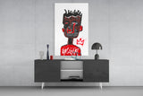 Style of Jean-Michel Basquiat Glass Wall Art || Designer Collection.