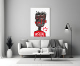 Style of Jean-Michel Basquiat Glass Wall Art || Designer Collection.