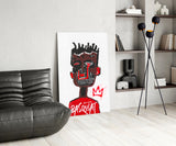 Style of Jean-Michel Basquiat Glass Wall Art || Designer Collection.