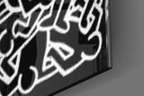 Style of Keith Haring Glass Wall Art || Designer Collection.