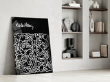 Style of Keith Haring Glass Wall Art || Designer Collection.