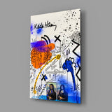 Style of Keith Haring Glass Wall Art || Designer Collection.