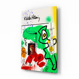Style of Keith Haring Glass Wall Art || Designer Collection.
