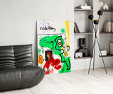 Style of Keith Haring Glass Wall Art || Designer Collection.