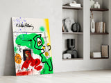 Style of Keith Haring Glass Wall Art || Designer Collection.