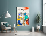 Style of Keith Haring Glass Wall Art || Designer Collection.