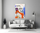 Style of Keith Haring Glass Wall Art || Designer Collection.